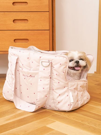 online限定ジェラートピケ パウダーニットワンピース CAT&DOG ピンク CAT&DOG |ルームウェア・パジャマ通販のgelatopique