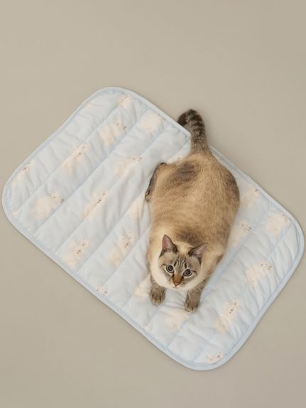 CAT&DOG】【接触冷感】シロクマ柄COOLINGマット(ベッド・ハウス