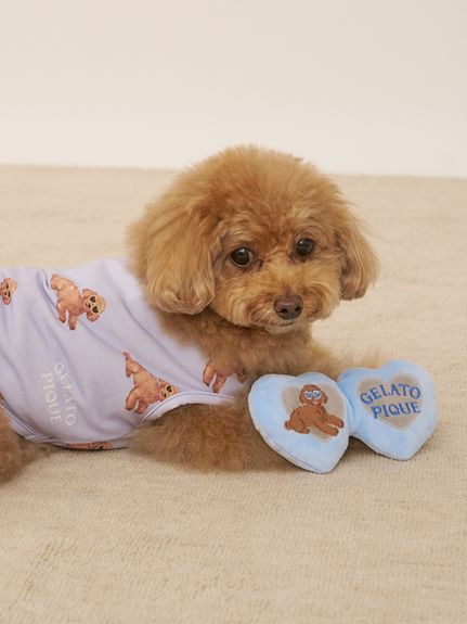 gelato pique 犬刺繍 ルームウェアセット 006(GRY) CAT&DOG】トイプードルサングラストイ(グッズ)｜ルームウェア