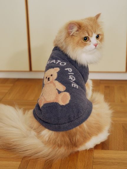 gelato pique 猫プリント スウェットセット ツインズキャット gelato pique 猫プリント スウェットセット ツインズキャット