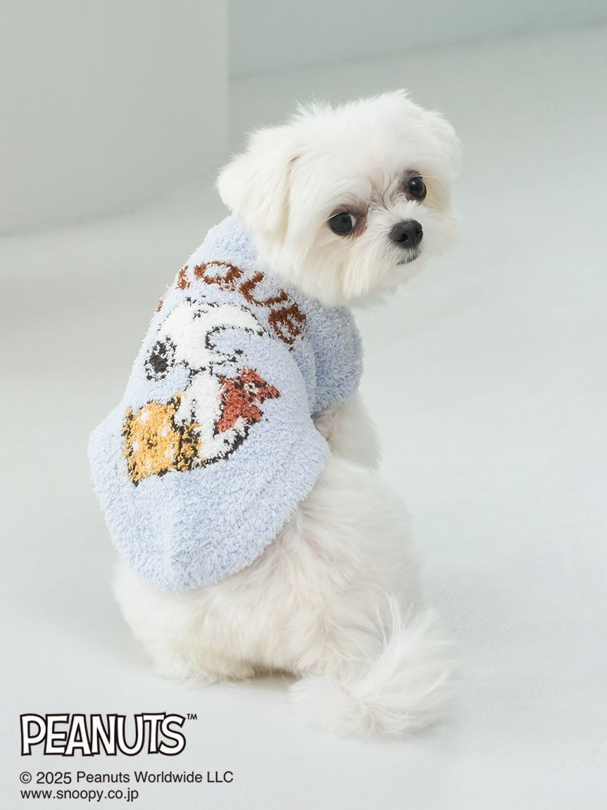 PEANUTS】【CAT&DOG】オリジナルアート ジャガードプルオーバー(ウェア