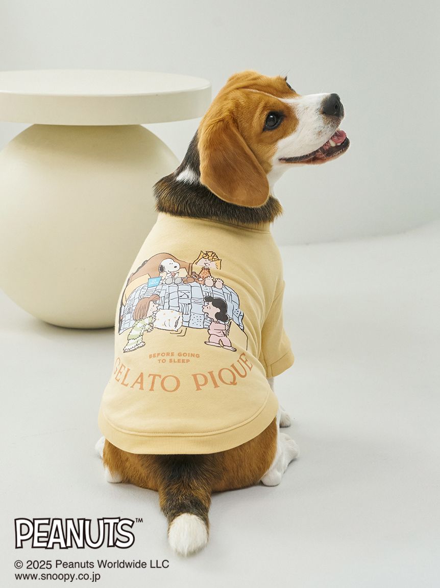 PEANUTS】【CAT&DOG】ラージサイズ オリジナルアート 裏毛プルオーバー