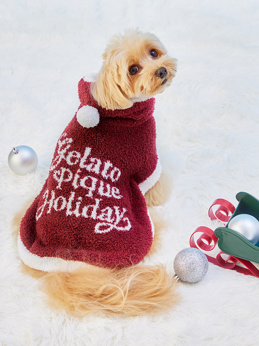 【HOLIDAY】Steiff ジェラートピケ　ワンピースレッド 表参道限定 HOLIDAY】【CAT&DOG】ベビモコサンタケープ(ウェア)｜ルームウェア