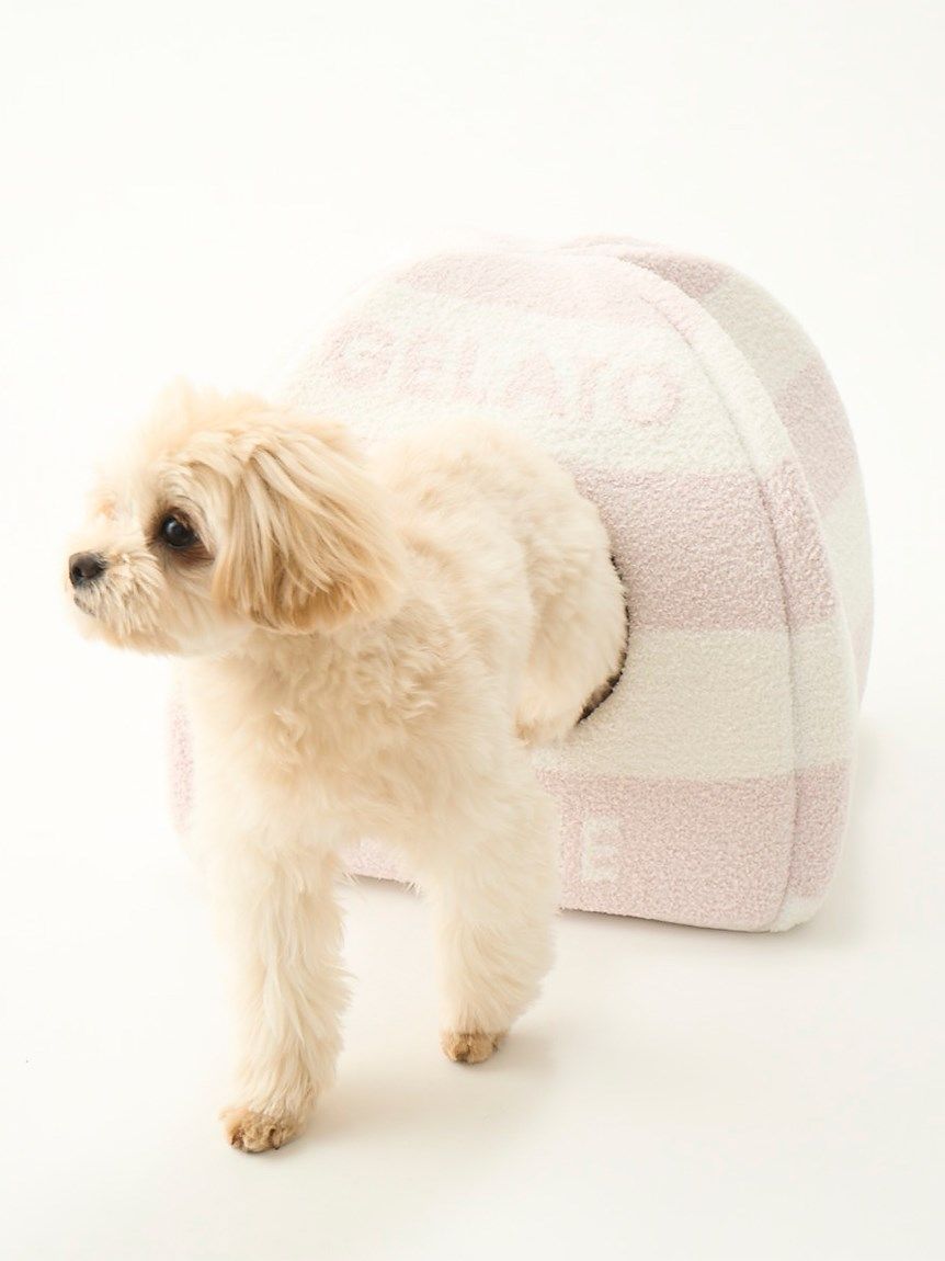 GELATO PIQUE 猫・犬用ハウス ベージュストライプ CAT&DOG】【販路限定商品】ベビモコハウス（ペットベッド