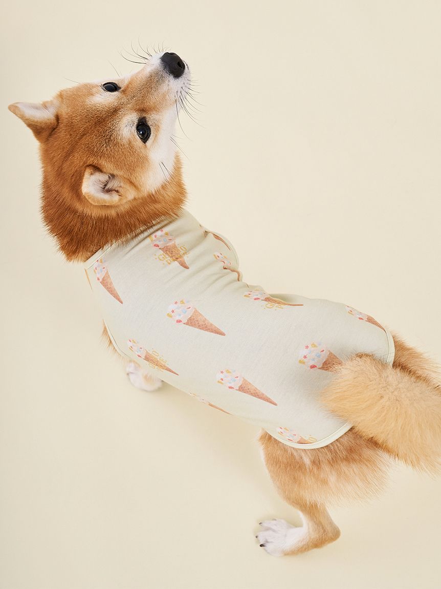 ジェラートピケ 23SS CAT&amp;DOG プルオーバー カットソー  長袖 F gelato pique（ジェラートピケ） 犬 服 「CAT＆DOG」ドッグカットソー
