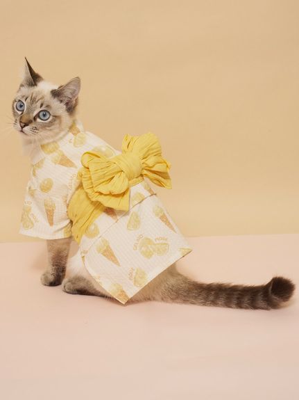 ジェラートピケ⭐︎リボンキャットルームウェア上下セット　ラスト1点 ジェラートピケ CAT&DOG Valentine リボンプルオーバー ジェラピケ