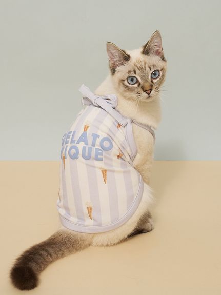 【新品未使用】PIQUE 猫プリント フリースルームウェア フリーサイズ PINK」に該当する 通常｜ルームウェア・パジャマ通販のgelatopique