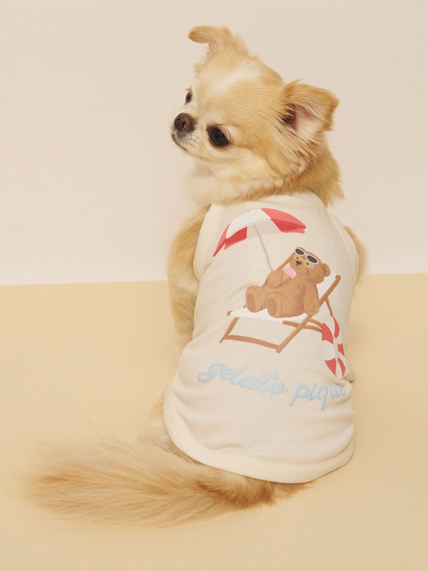 ジェラートピケ「CAT＆DOG」「接触冷感」ハート柄プルオーバー（M）×2 gelato pique（ジェラートピケ）【CAT&DOG】【接触冷感】Coolingマット