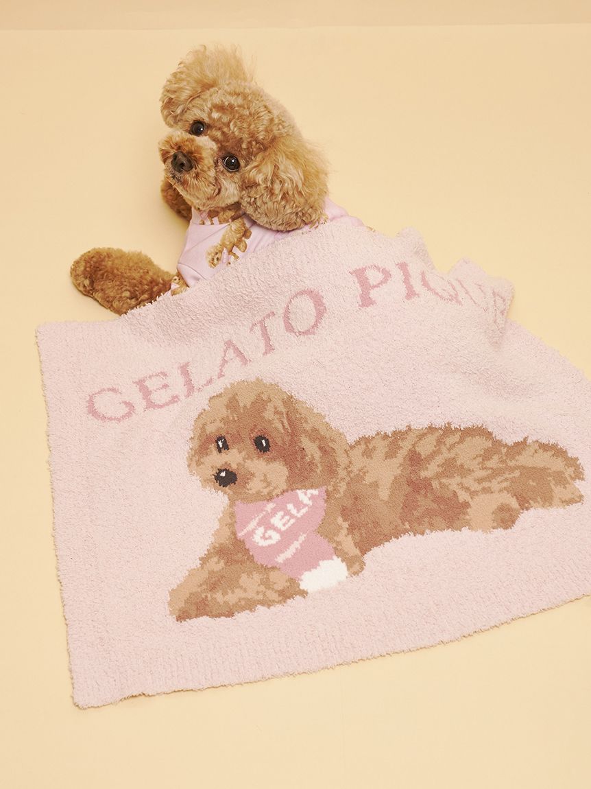 CAT&DOG】ベビモコトイプードル柄ブランケット(グッズ)｜ルームウェア