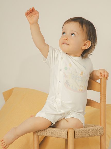 Amazon.co.jp: [ジェラート ピケ] BABYプリン柄ロンパース