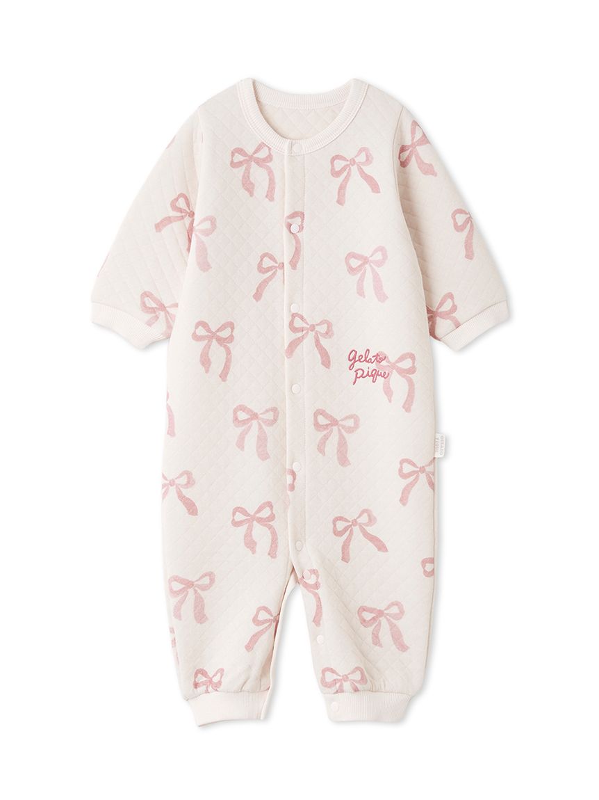 販路限定】【BABY】新生児キルティング2WAYオール(新生児 (50cm