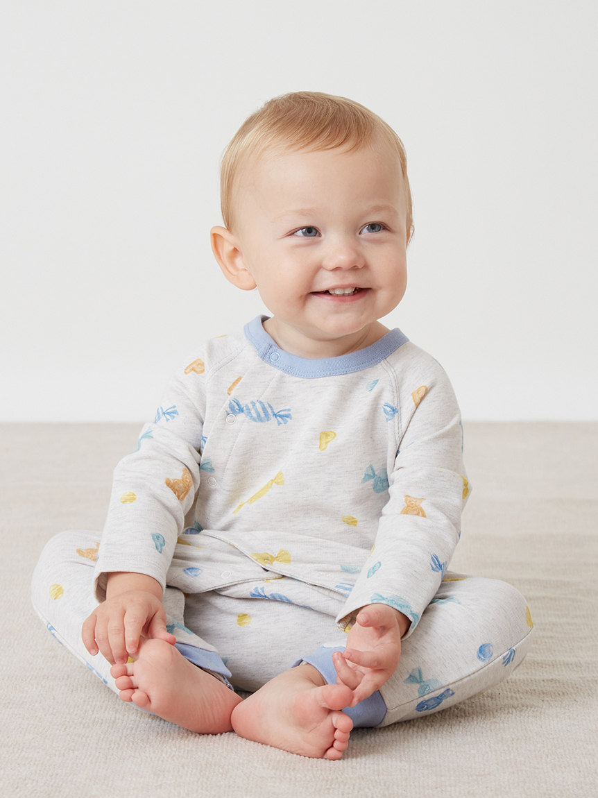 BABY】キャンディ柄ロンパース(ロンパース)｜ルームウェア・パジャマ