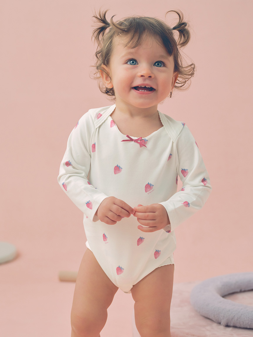 ルームウエアセットgelato pique 長袖 BABY】長袖ボディスーツ(ボディスーツ)｜ルームウェア・パジャマ