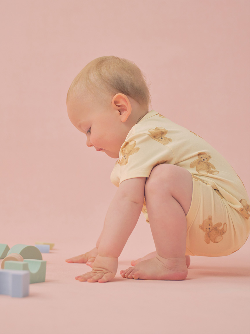 BABY】半袖ロンパース(ロンパース)｜ルームウェア・パジャマ通販