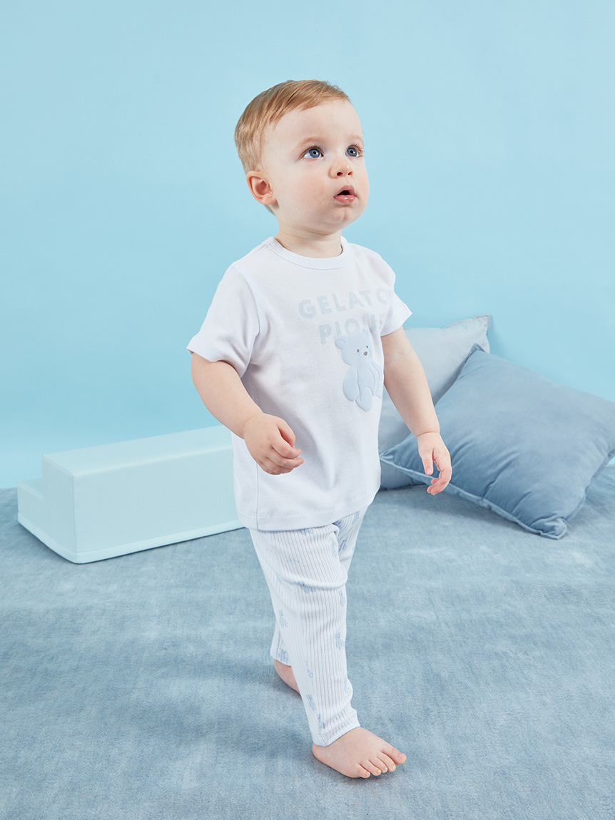 BABY】ぬいぐるみ柄レギンスパンツ(ロングパンツ)｜ルームウェア