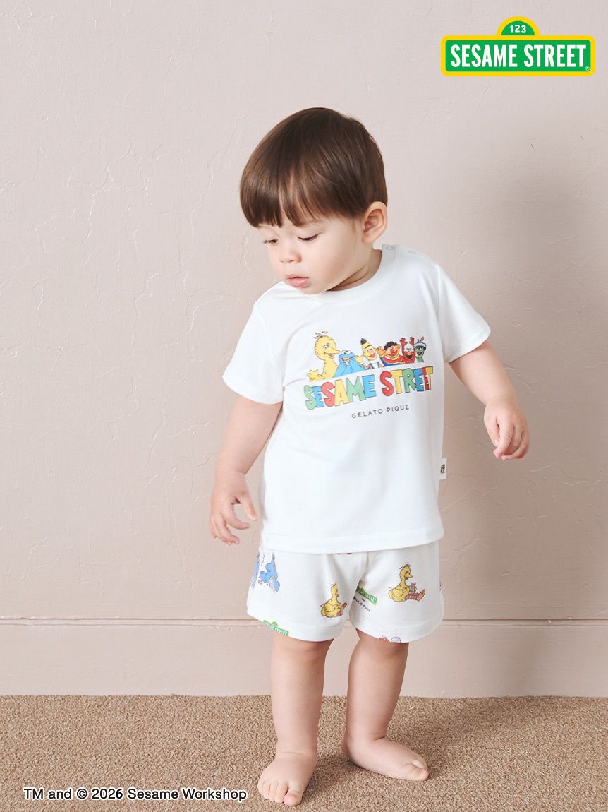 SESAME STREET】【BABY】総柄ショートパンツ(ショートパンツ)｜ルーム