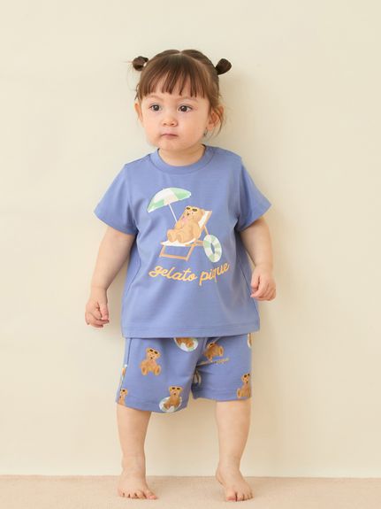 BABY】【接触冷感】サマーベア柄ショートパンツ(ショートパンツ