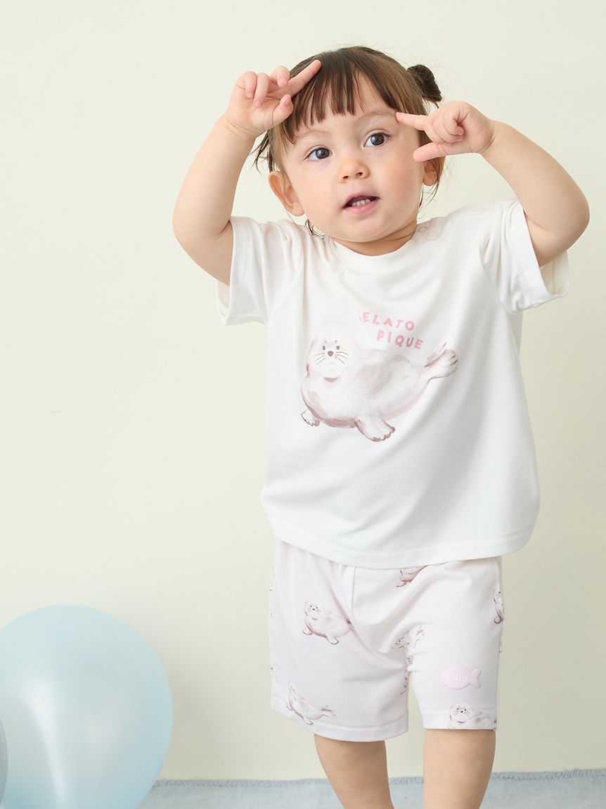 BABY】【接触冷感】シーアニマル柄ショートパンツ(ショートパンツ
