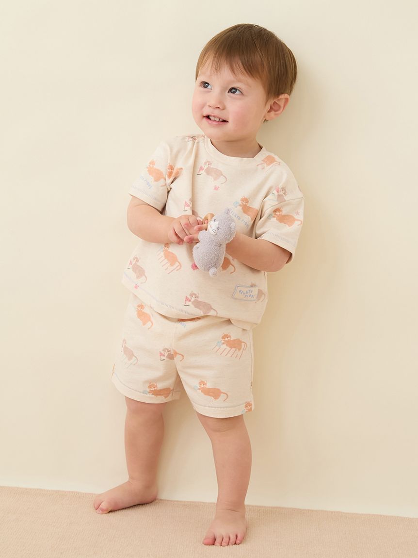 BABY】シーサイドキャット柄ショートパンツ(ショートパンツ)｜ルーム