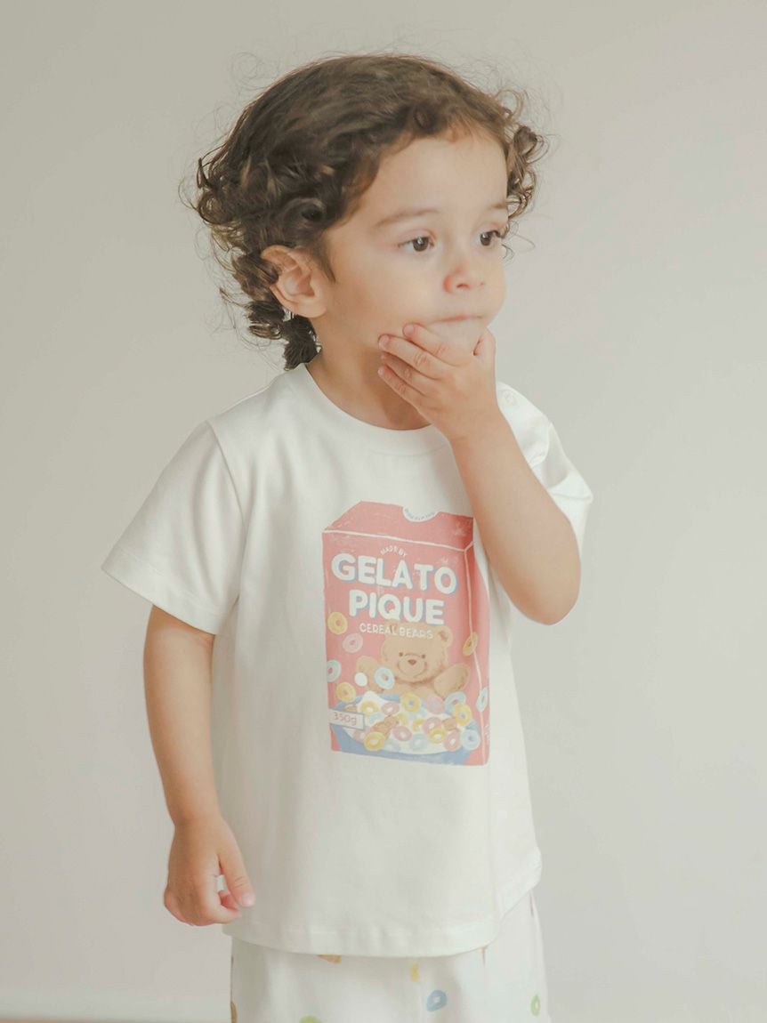 BABY】シリアルベアワンポイントTシャツ(カットソー＆Tシャツ)｜ルームウェア・パジャマ通販のgelatopique（ジェラートピケ）公式サイト