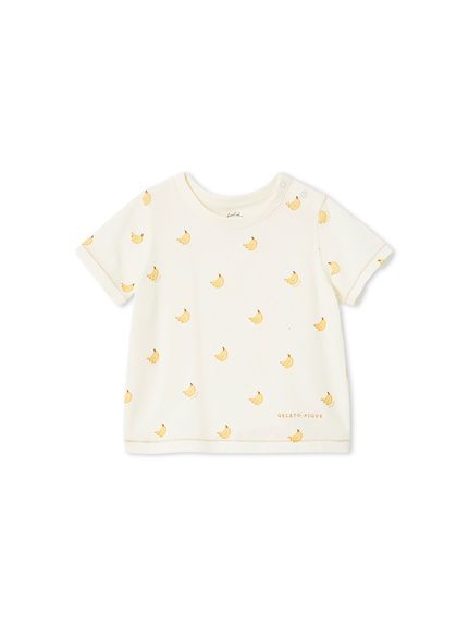 BABY】バナナ柄Tシャツ(カットソー＆Tシャツ)｜ルームウェア