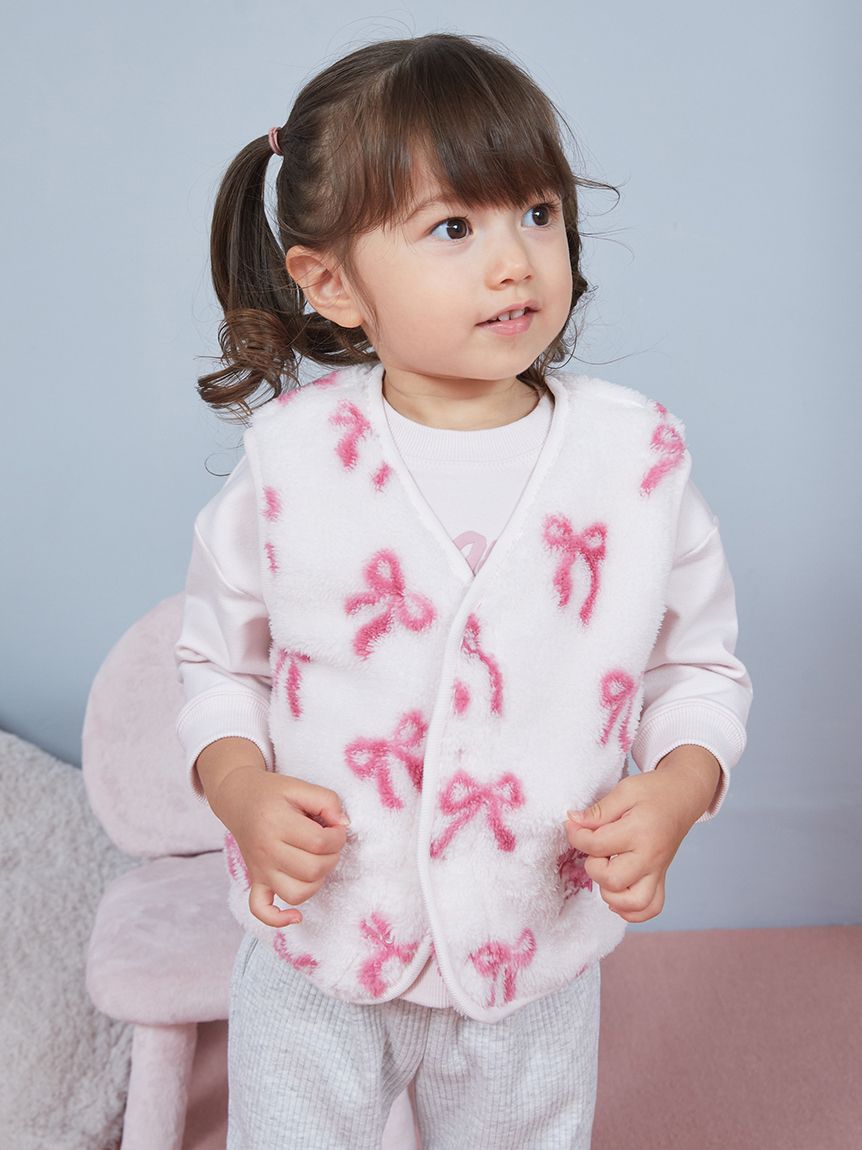 ジェラートピケ BABY】フリースベスト(ポンチョ・パーカ)｜ルームウェア・パジャマ通販