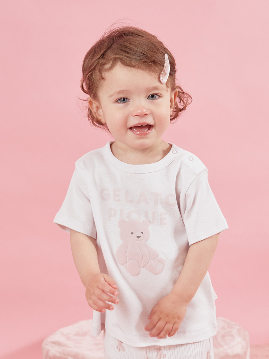 【在庫有】 BABY】ぬいぐるみワンポイントTシャツ(カットソー＆Tシャツ トップス