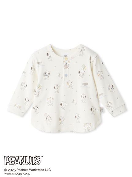 【新品 未使用】ジェラートピケ スヌーピー総柄 プルオーバー&パンツ 2点セット PEANUTS PUPPIES】【BABY】総柄プルオーバー(トップス)｜ルーム