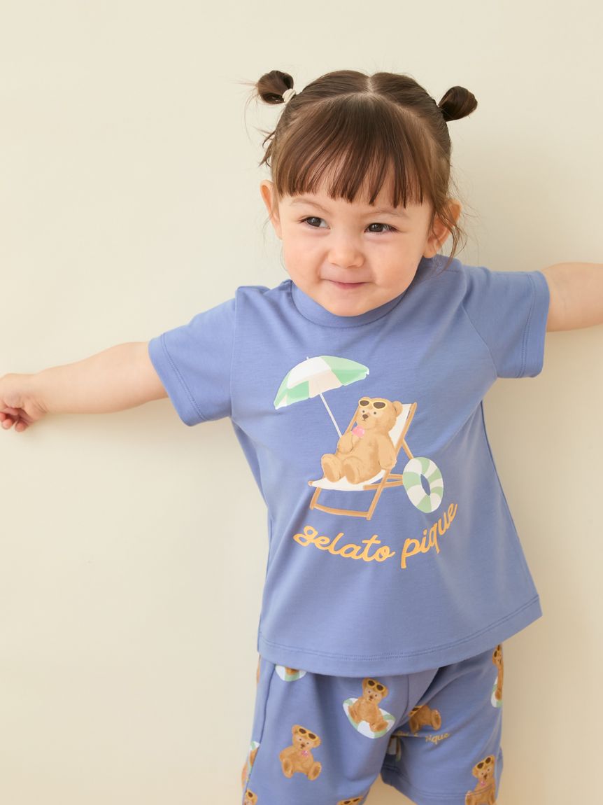 BABY】【接触冷感】サマーベアワンポイントTシャツ(カットソー＆T