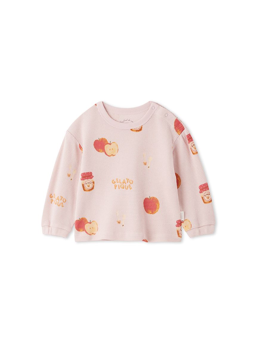 BABY】リンゴ柄ロンT(カットソー＆Tシャツ)｜ルームウェア・パジャマ