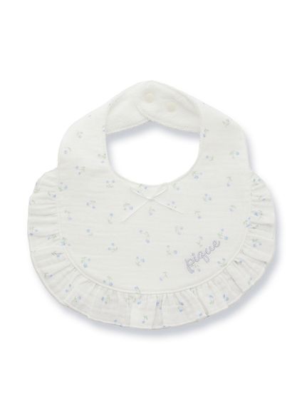 【新品未使用】¥15,000相当 ジェラートピケ リトルフラワー柄 ギフトBOX 販路限定】【BABY】リトルフラワー柄ガーゼスタイ(スタイ