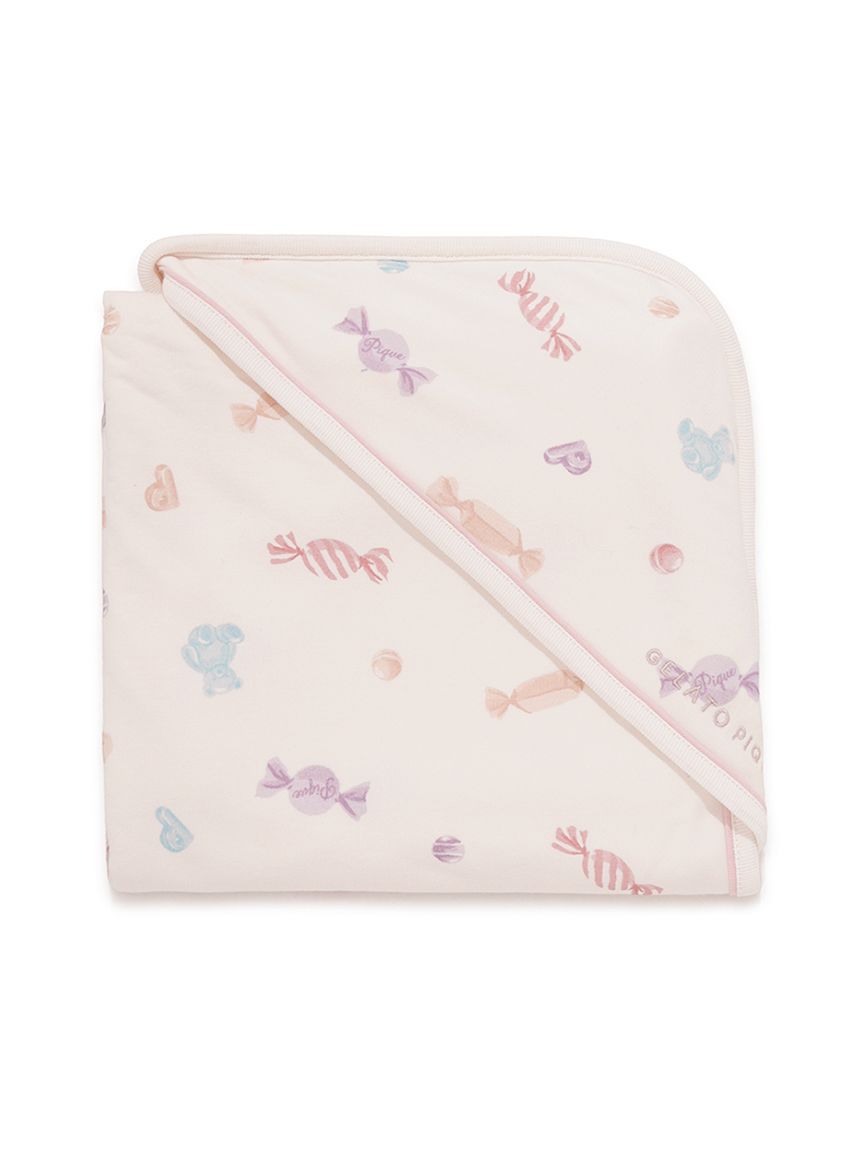 ピンクとホワイトの模様のブランケット Rectangular Blanket 𖥔