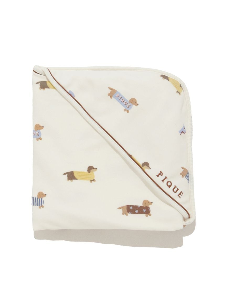 ジェラートピケ ダックスフントジャガードブランケット 正規品♡新品 ジェラートピケ ダックスフントジャガードブランケット