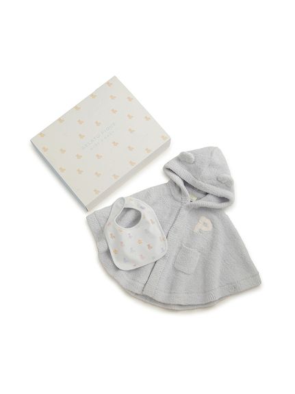 限定カラーあり】【BABY】ベアポンチョ&スタイ2点セット ギフト