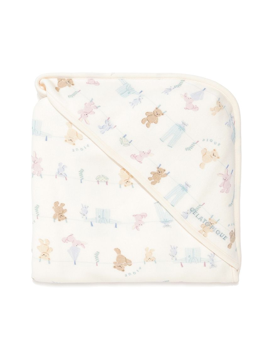 BABY】ウォッシングアニマル柄ブランケット(スタイ)｜ルームウェア