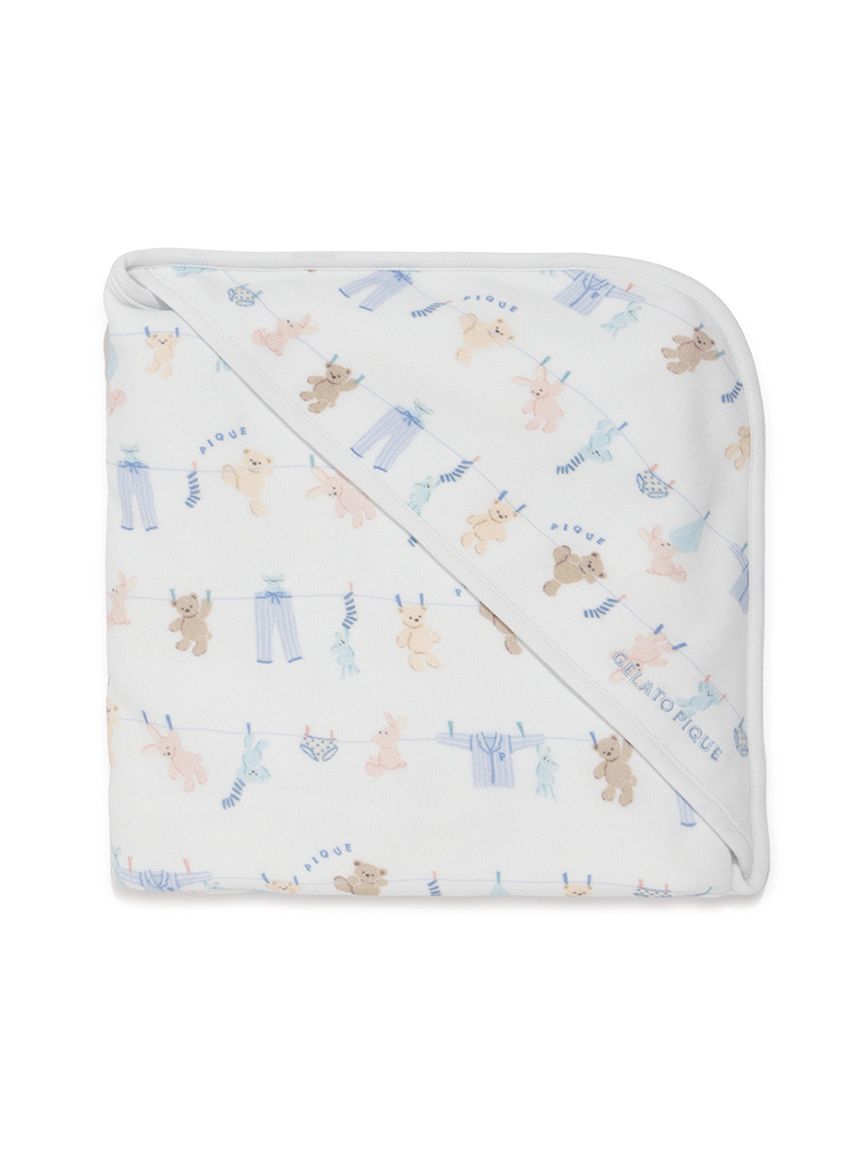 BABY】ウォッシングアニマル柄ブランケット(スタイ)｜ルームウェア