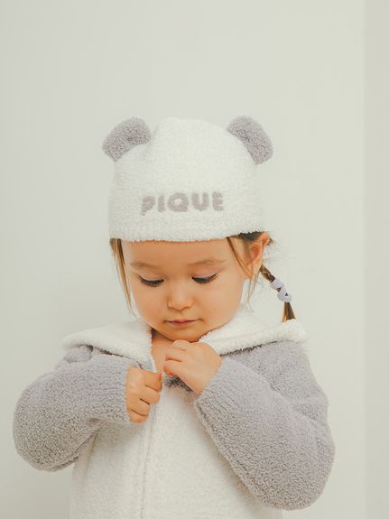 【限定カラーあり】【BABY】パウダーアニマルキャップ(OWHT【ONLINE限定カラー】-F)
