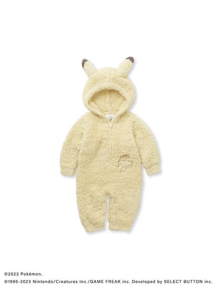 ポケモンスリープ】【ベビー】ジェラート ピカチュウロンパース ポケモンスリープ】【ベビー】ジェラート ピカチュウロンパース
