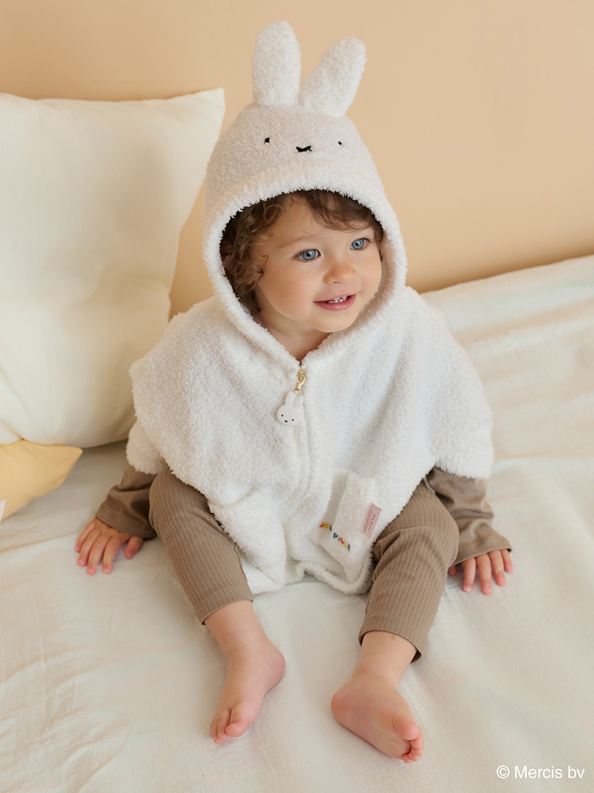 ジェラートピケ　ベビモコ　シリーズ　ポンチョ　パーカー　3点セット Dick Bruna】【BABY】ベビモコポンチョ(ポンチョ・パーカ