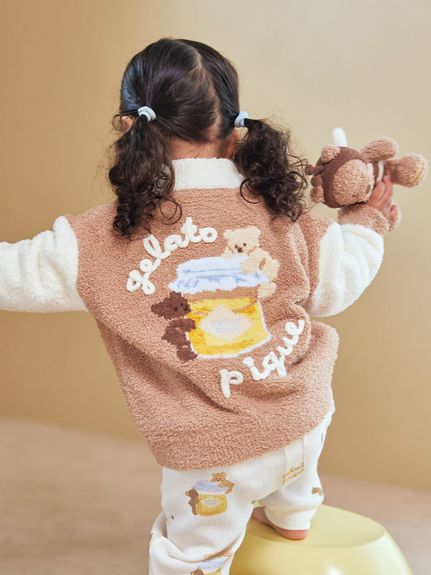 BABY】ベビモコはちみつベアピケジャン(ポンチョ・パーカ