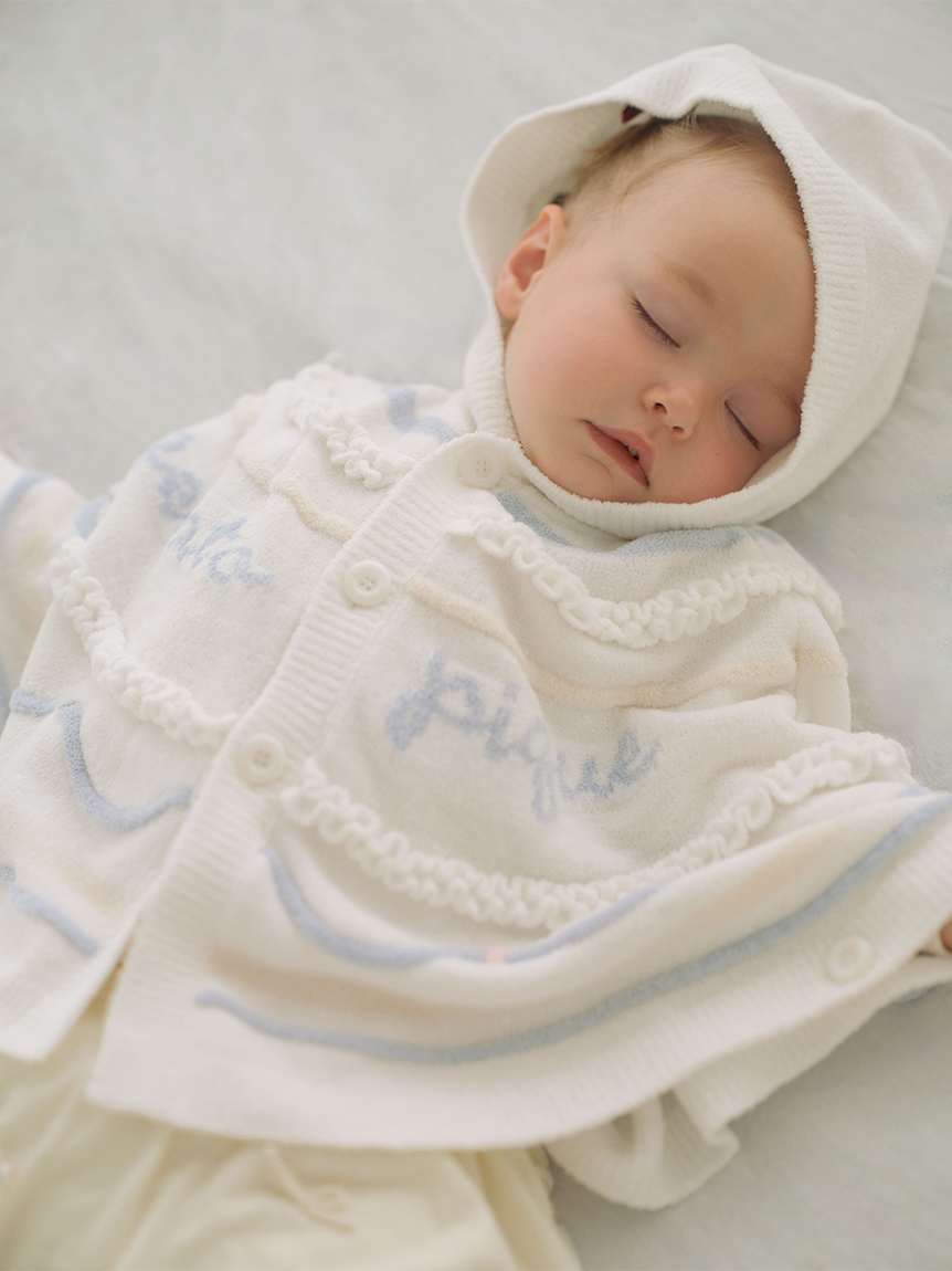 BABY】エアリーモコホイップケーキポンチョ(ポンチョ・パーカ