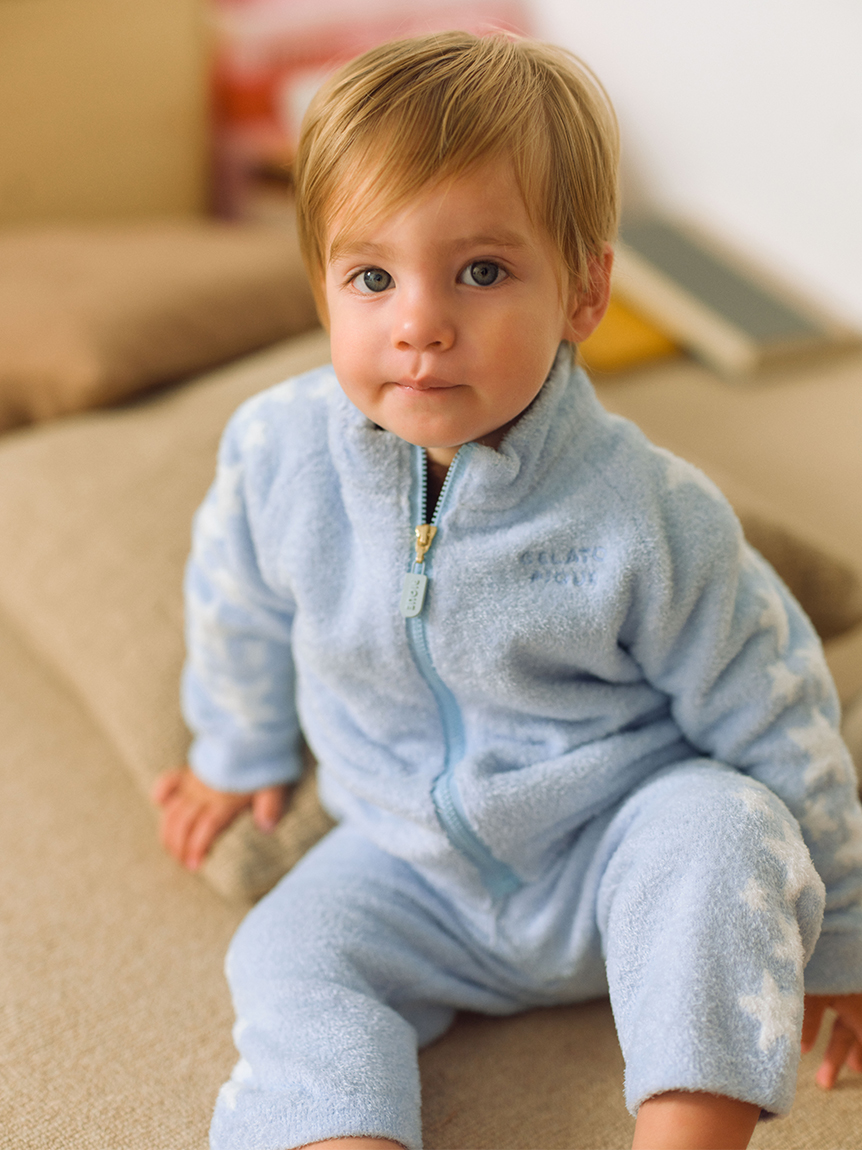 ジェラピケ　スムーズィー　トラックジャケット　トラックパンツ　ベビー　80 BABY】スムーズィートラックジャケット(ポンチョ・パーカ)｜ルーム