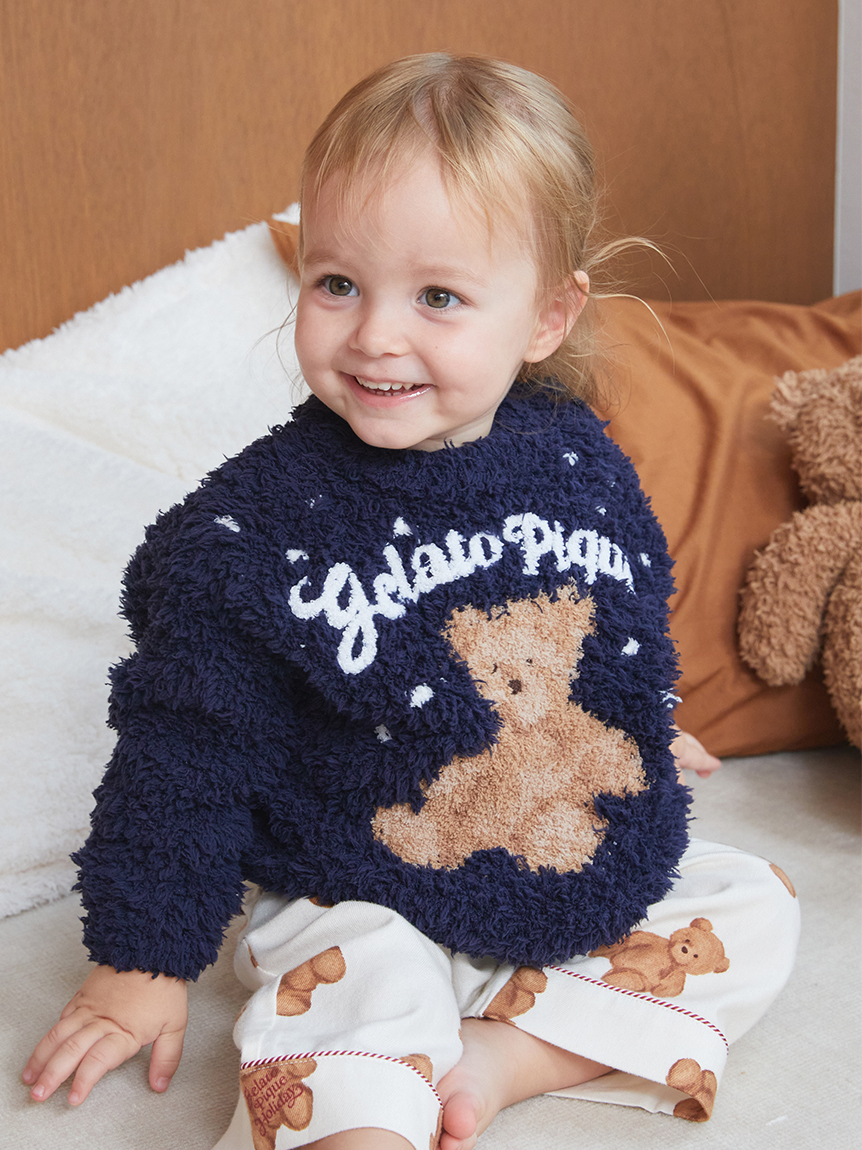 HOLIDAY】【BABY】ジェラートスノーベアジャガードプルオーバー(ニット