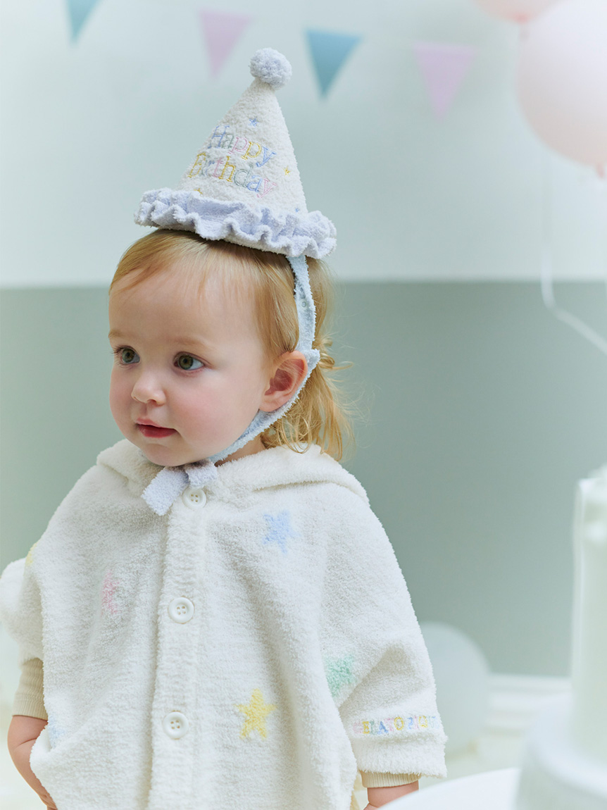 BABY】エアリーモコカラフルスターポンチョ(ポンチョ・パーカ