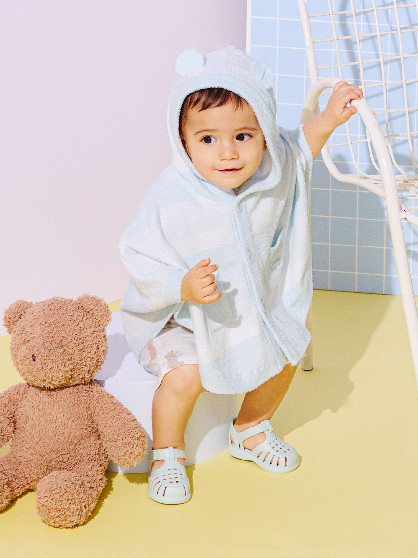 BABY】グラデーションボーダーポンチョ(ポンチョ・パーカ)｜ルーム