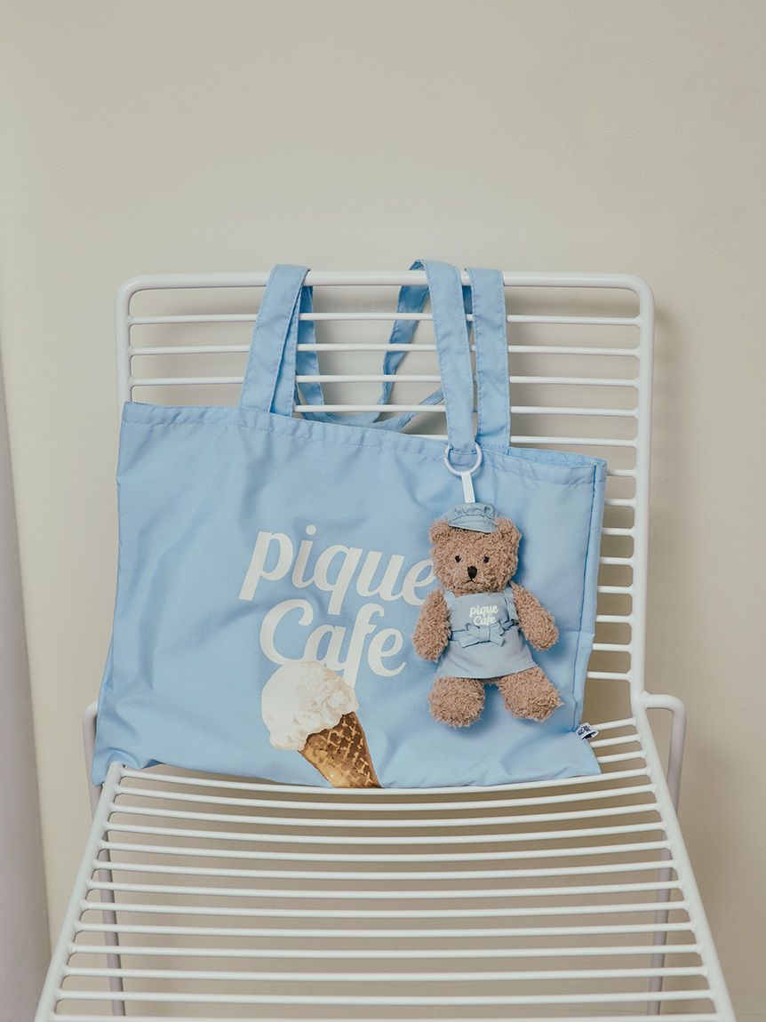 cafe】アイスワンポイントトートバッグ(バッグ)｜ルームウェア