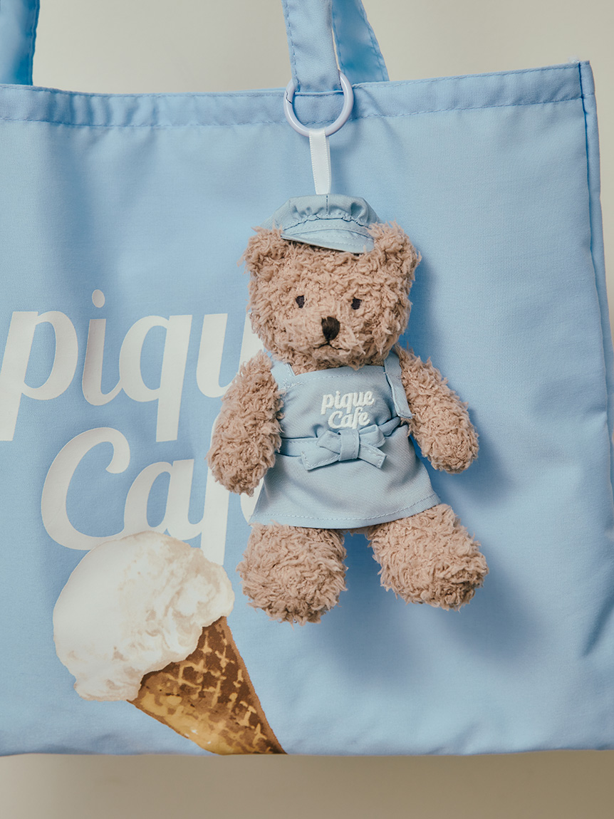 PIQUE BEAR】【cafe】ぬいぐるみチャーム(チャーム)｜ルームウェア