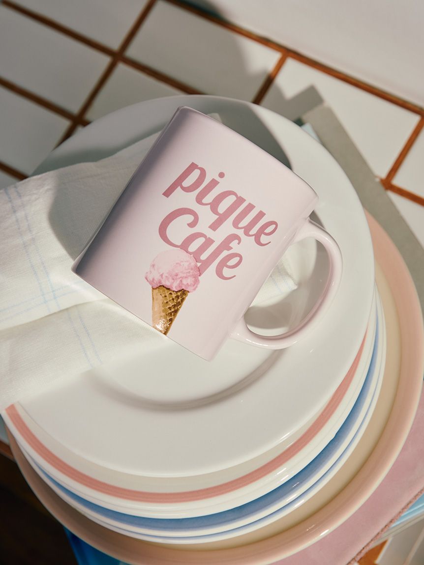 cafe】アイスワンポイントマグカップ(タンブラー・カップ)｜ルーム