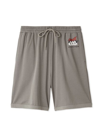 【KOUSUKE SHIMIZU】【HOMME】ワンポイントハーフパンツ(GRY-M)