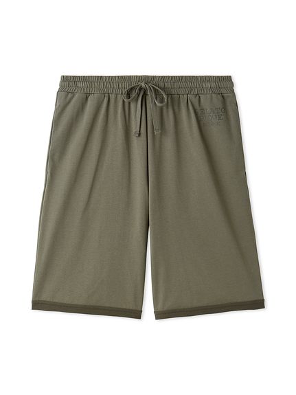 【HOMME】接触冷感GIZAコットンハーフパンツ(GRY-M)
